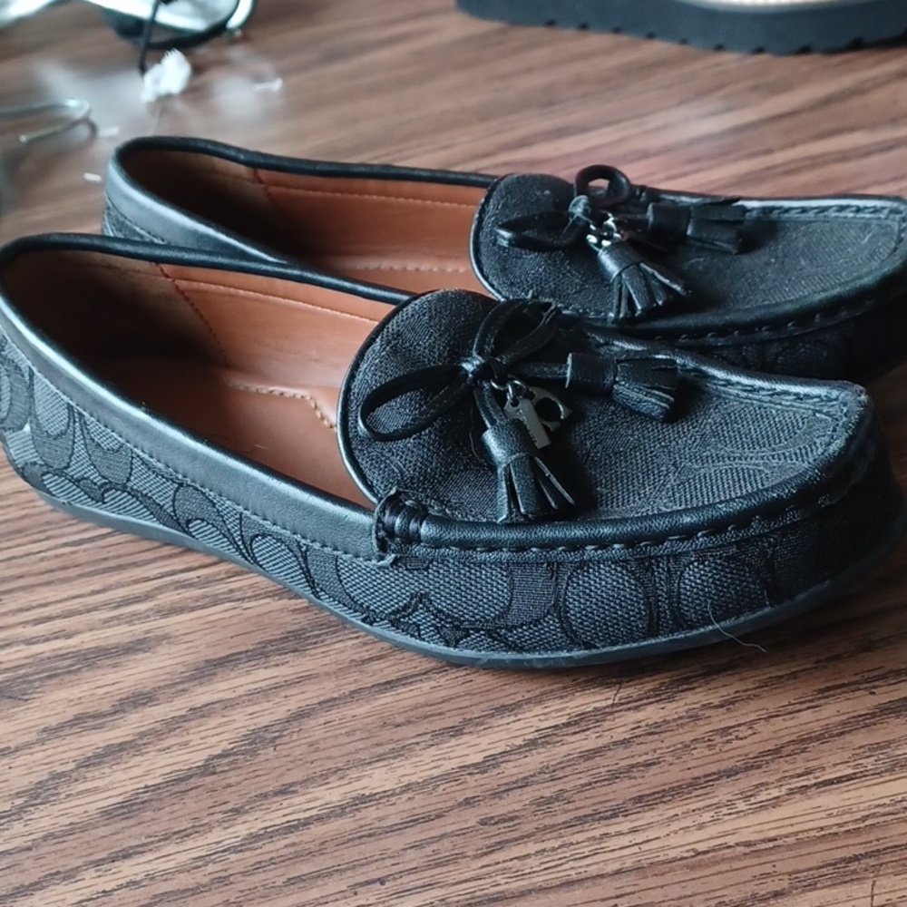 Coach Moira Sig Jacq Loafer - Color: Black/Coal-6.5B fits to size - Picture 4 of 8